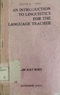 Image of An Introduction to Linguistics For The Language Teacher