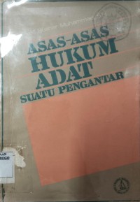 Image of Asas-Asas Hukum Adat Suatu Pengantar