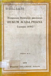 Image of Himpunan peraturan-Peraturan Hukum Acara Pidana (Sampai 1978)