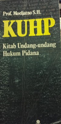 Image of KUHP Kitab Undang-undang Hukum Pidana