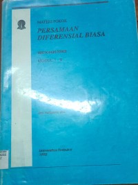 Image of Materi Pokok Persamaan Diferensial Biasa
