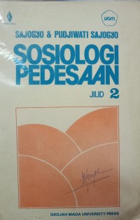 Image of SOSIOLOGI PEDESAAN

JILID 2