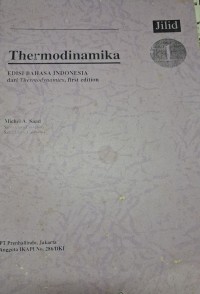 Image of Thermodinamika edisi Bahasa Indonesia